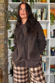 Paloma Tela Neckerchief Blouse Coffee Bean